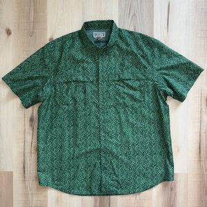 Duluth Trading Short Sleeve Vented Fishing Shirt Green XL